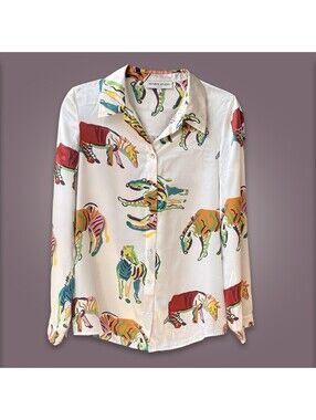 Esthème Studio Paris Silk Button-Up Shirt